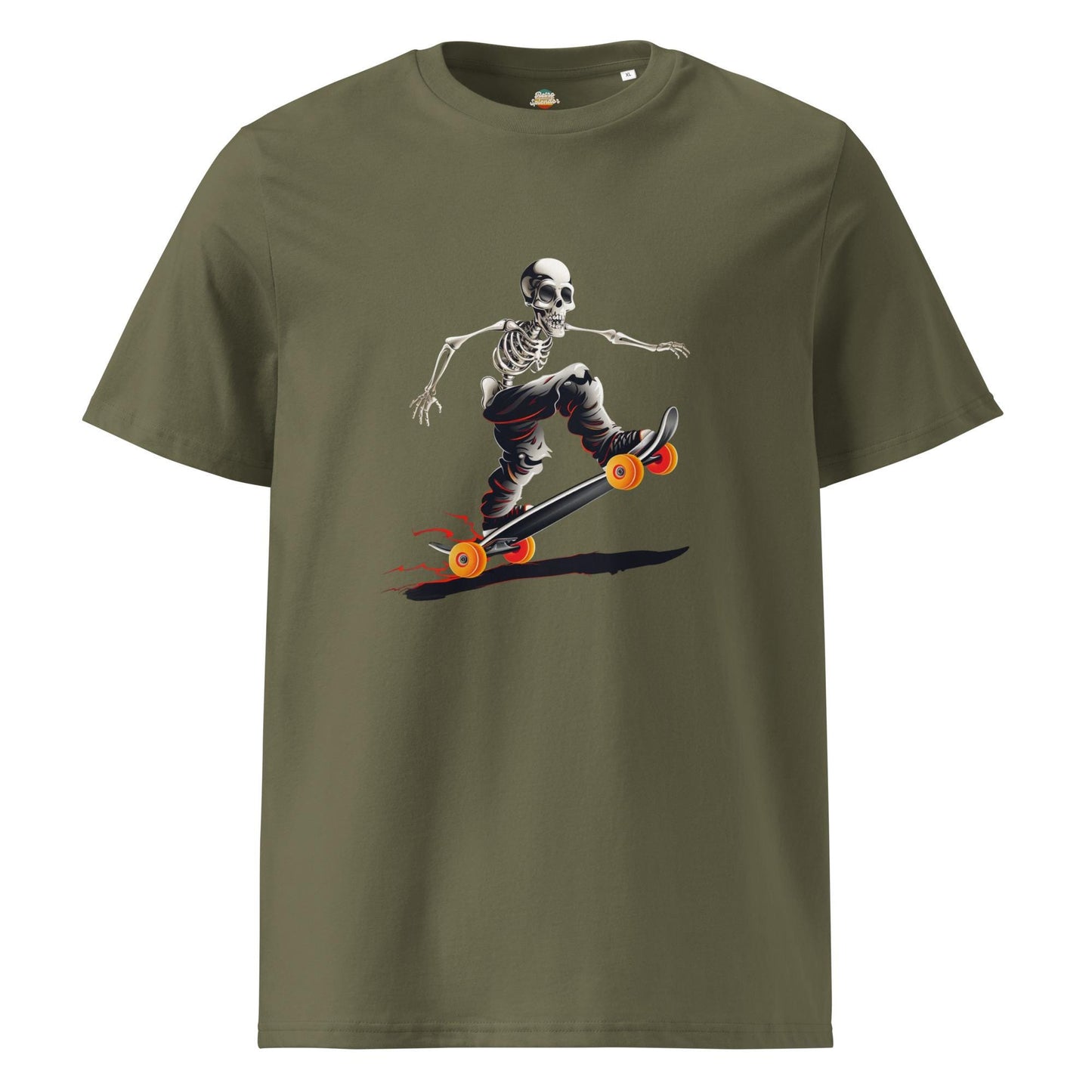 Skater Skeleton Graphic T-Shirt – Gothic Streetwear