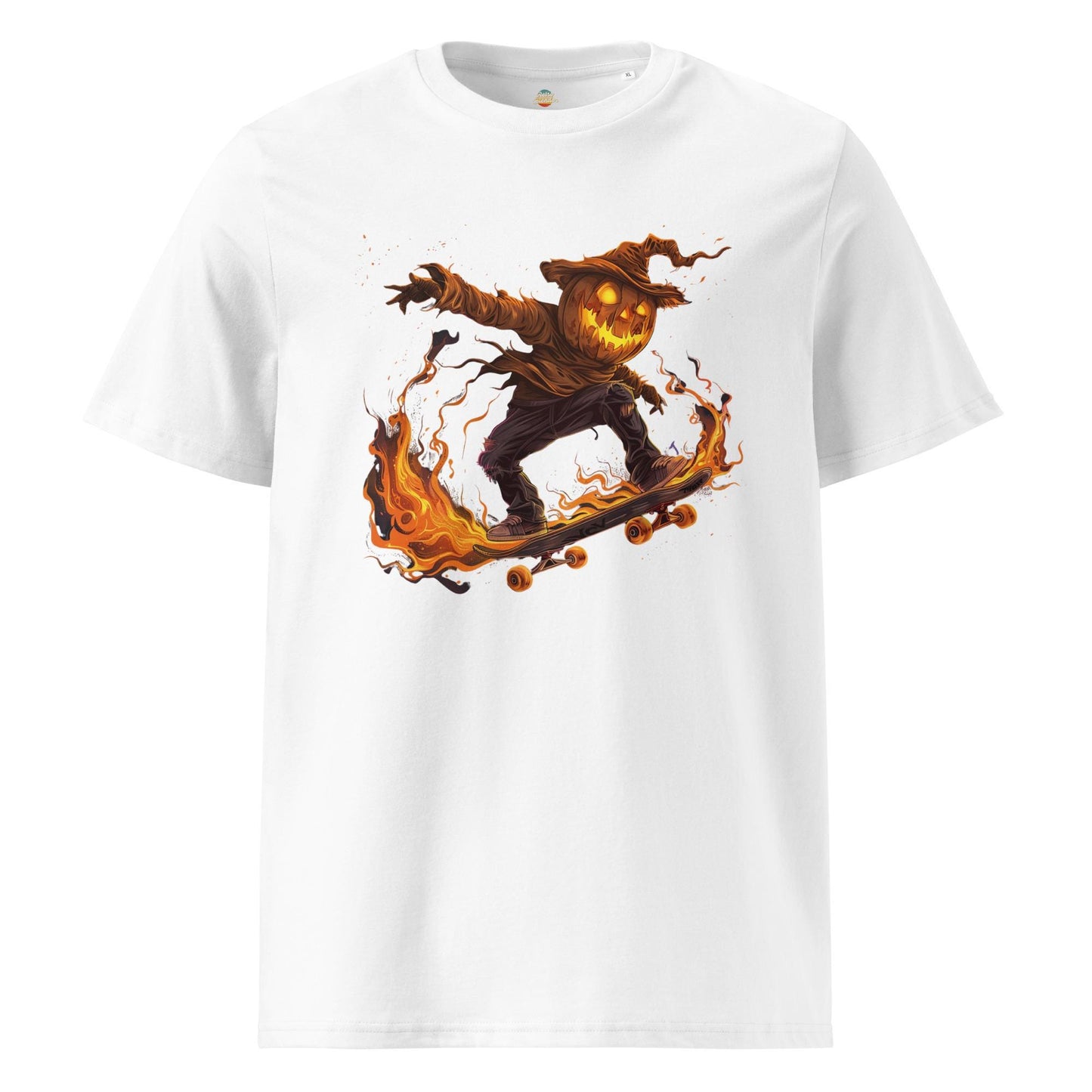 Flaming Scarecrow Skater T-Shirt – Gothic Streetwear