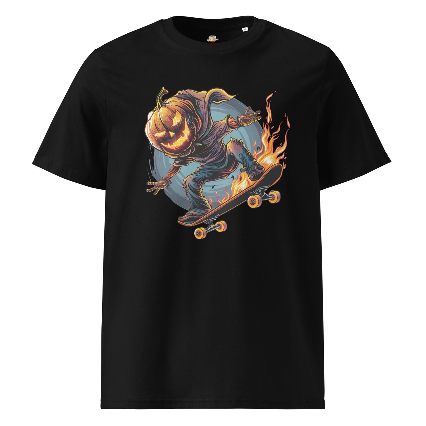 Pumpkin Head Skateboarding Shirt – Spooky Halloween Tee