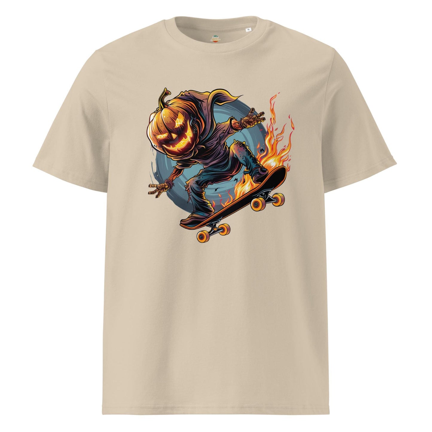 Pumpkin Head Skateboarding Shirt – Spooky Halloween Tee