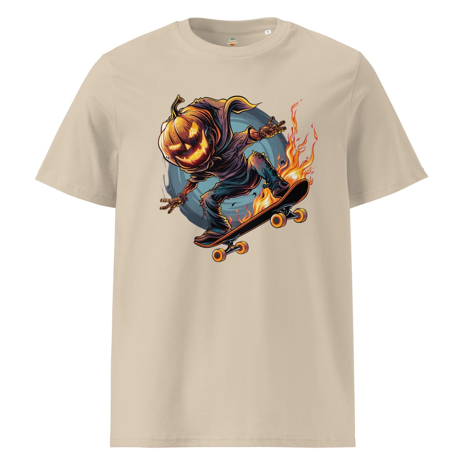 Pumpkin Head Skateboarding Shirt – Spooky Halloween Tee