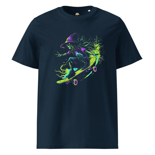 Neon Witch Skateboarding Shirt – Gothic Graphic Tee