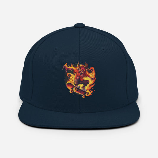 Hellfire Skateboard Hat – Demon Rider Graphic Cap