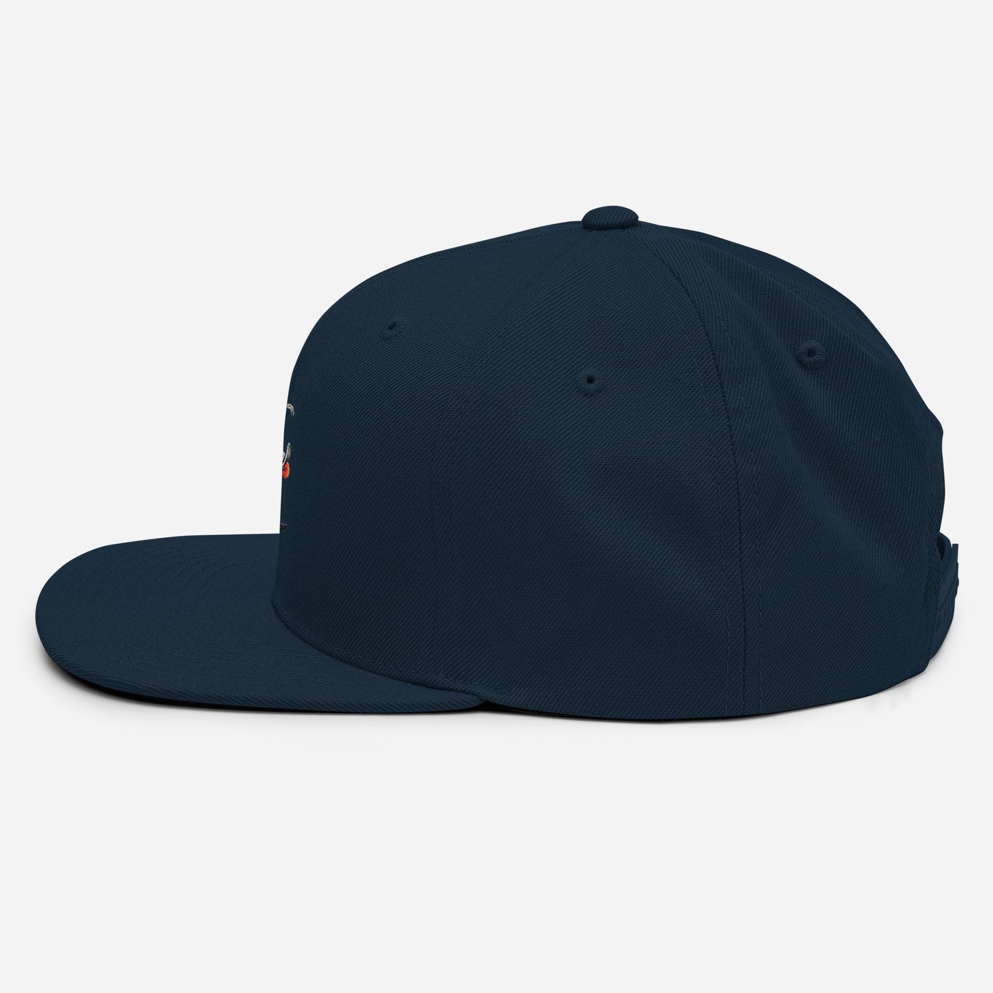 Fiery Skeleton Rider Hat – Skateboarding Graphic Cap