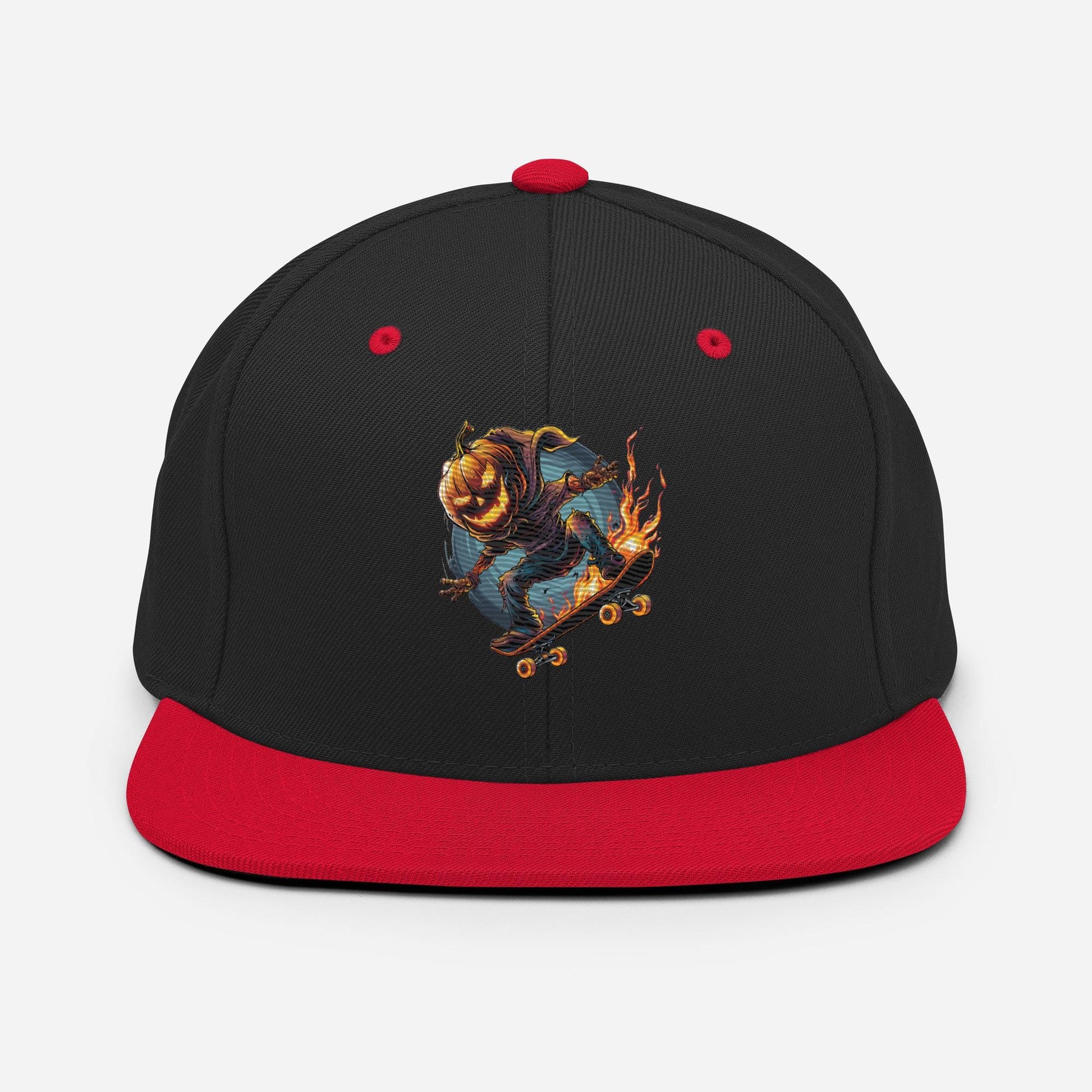 Flaming Jack O’ Lantern Hat – Halloween Skate Snapback