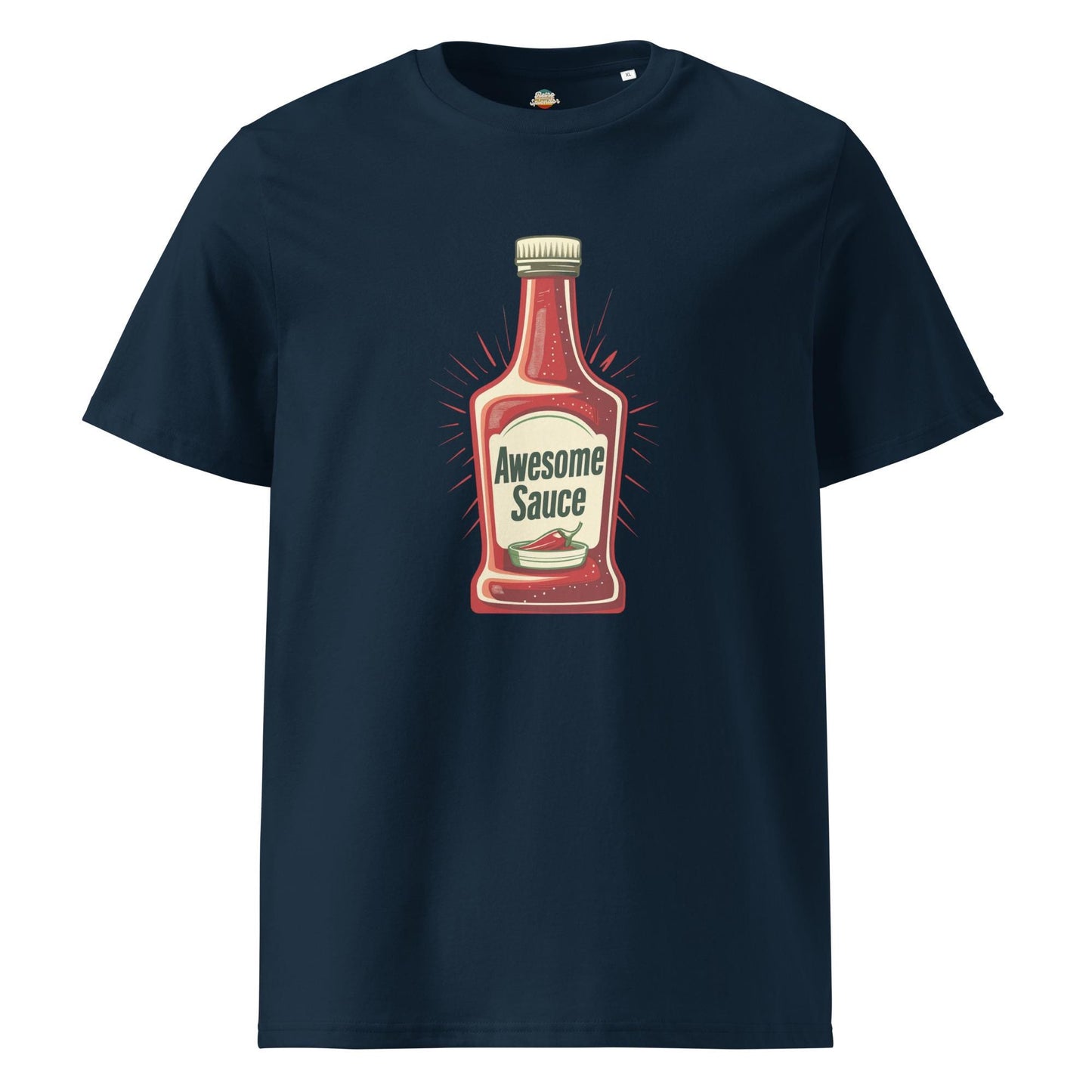 Awesome Sauce - Minimalist Retro Style Unisex organic ribbed neck t-shirt