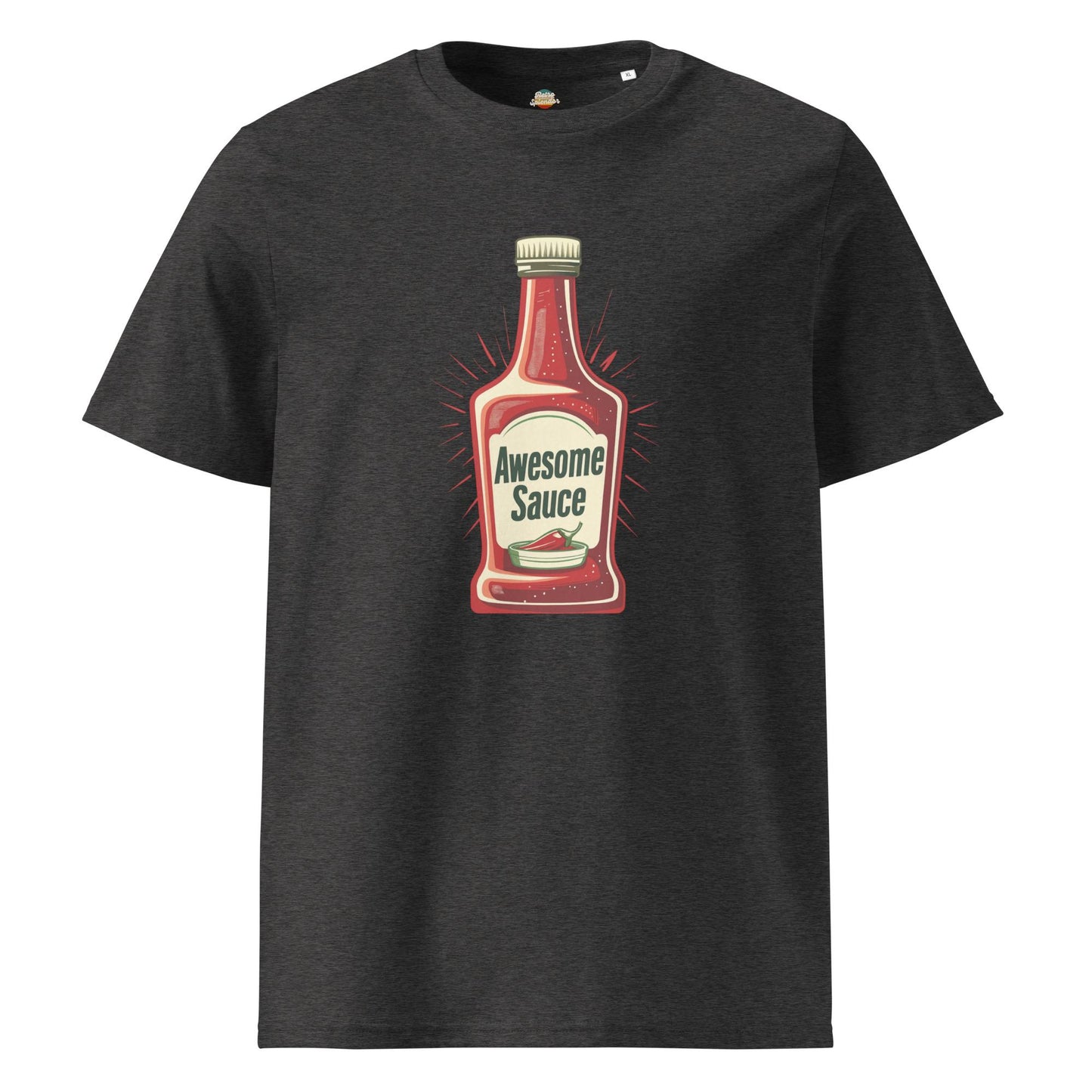 Awesome Sauce - Minimalist Retro Style Unisex organic ribbed neck t-shirt