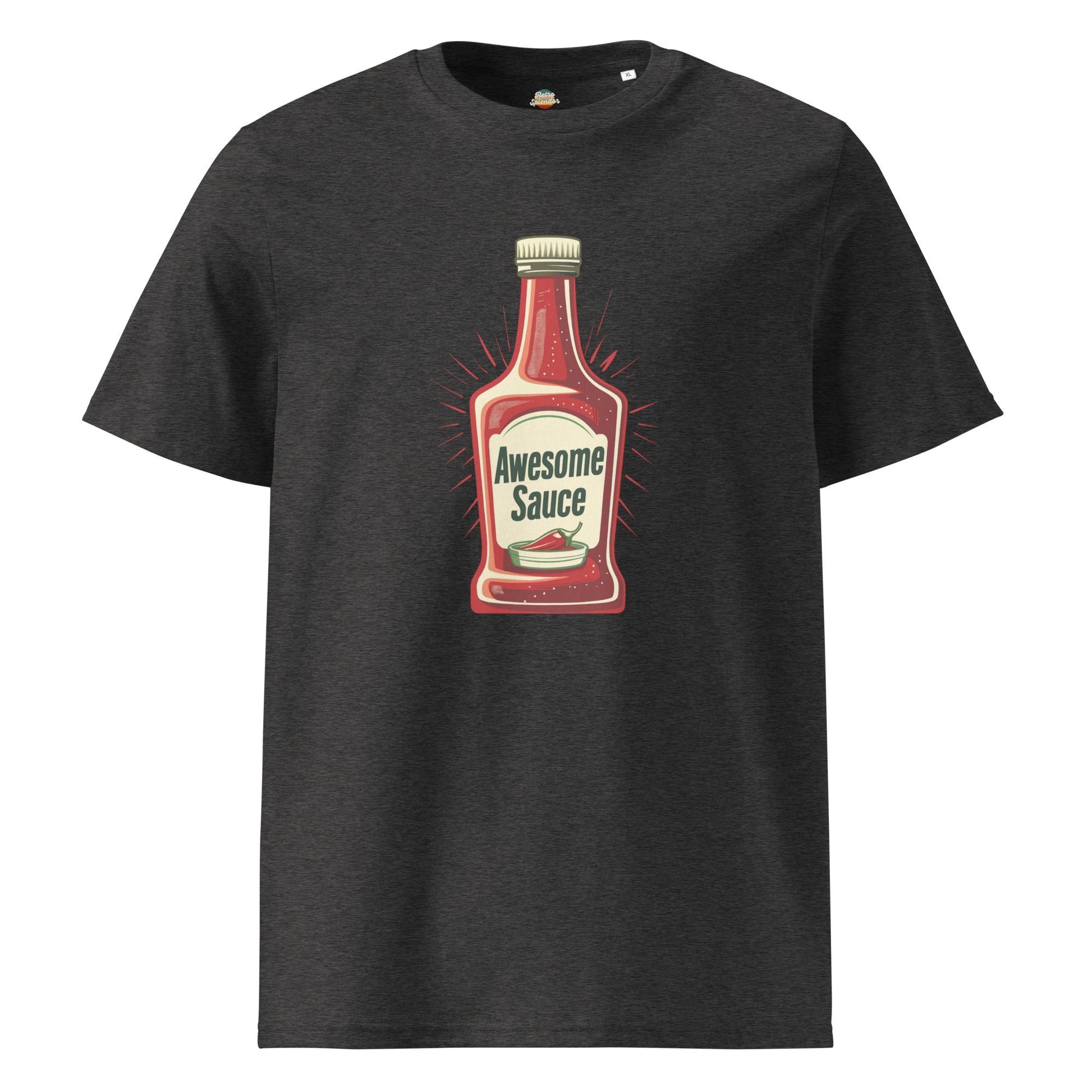 Awesome Sauce - Minimalist Retro Style Unisex organic ribbed neck t-shirt