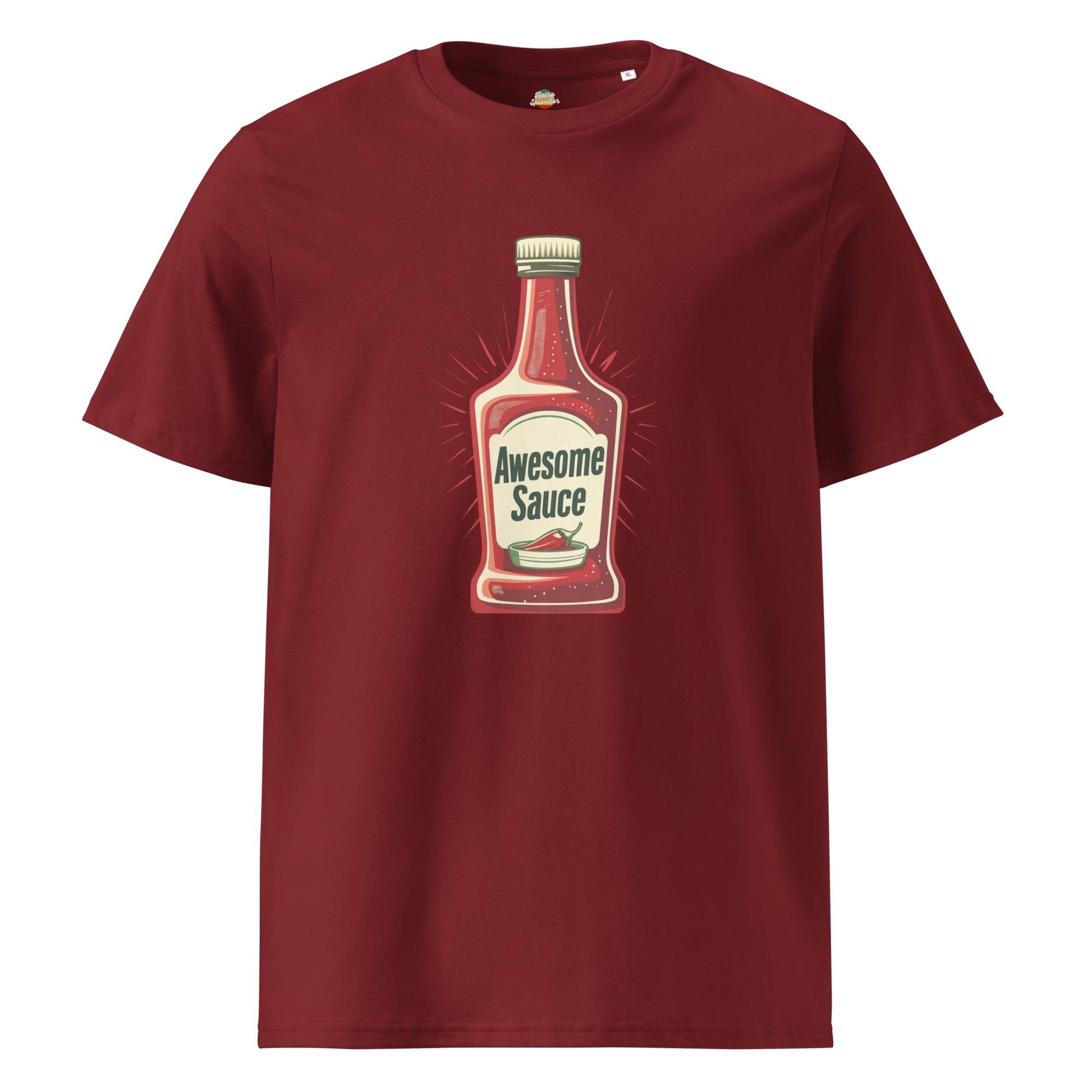 Awesome Sauce - Minimalist Retro Style Unisex organic ribbed neck t-shirt