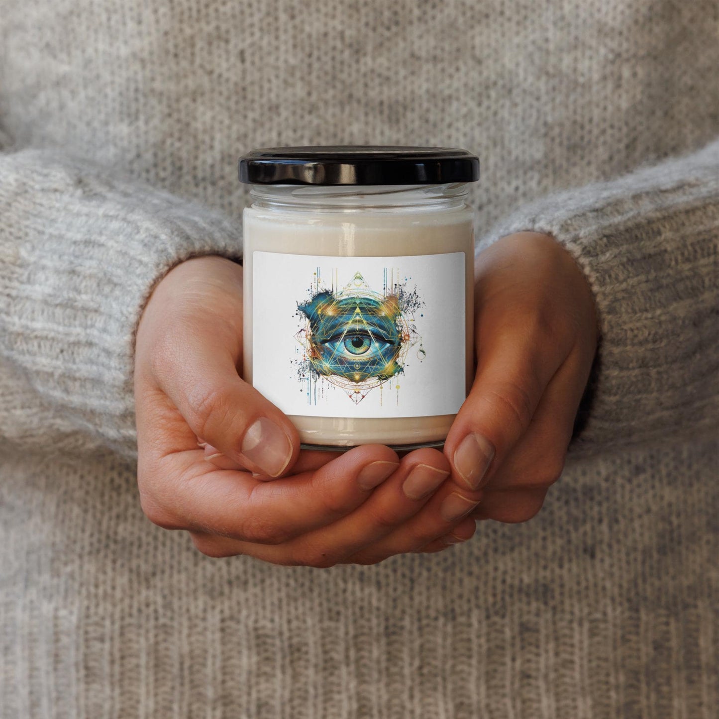 Cosmic Eye Sacred Geometry - Scented soy candle