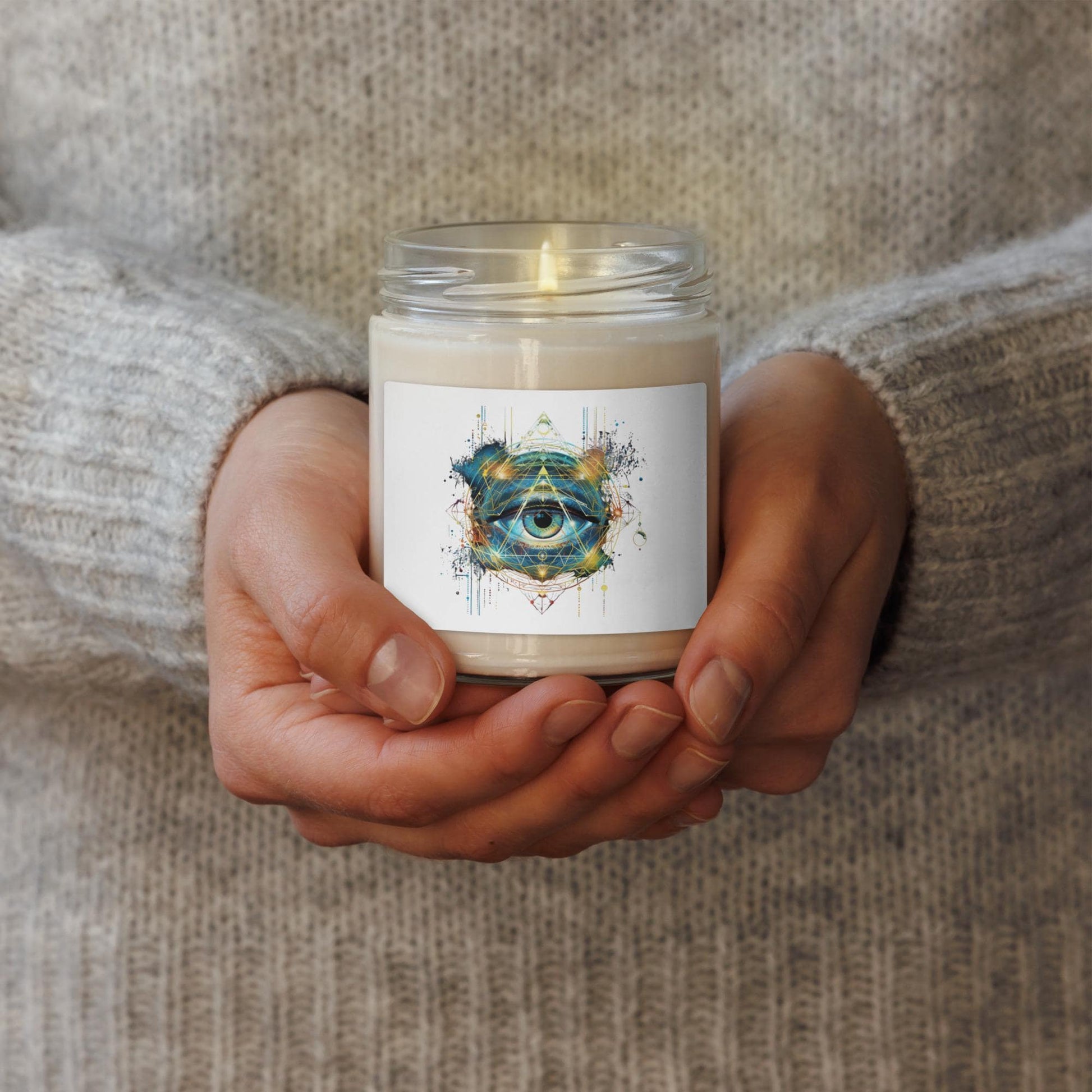 Cosmic Eye Sacred Geometry - Scented soy candle