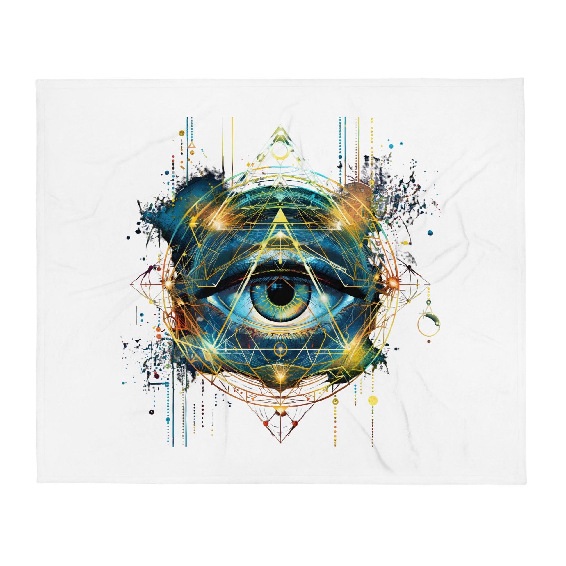 Mystic Eye - Sacred Geometry Throw Blanket