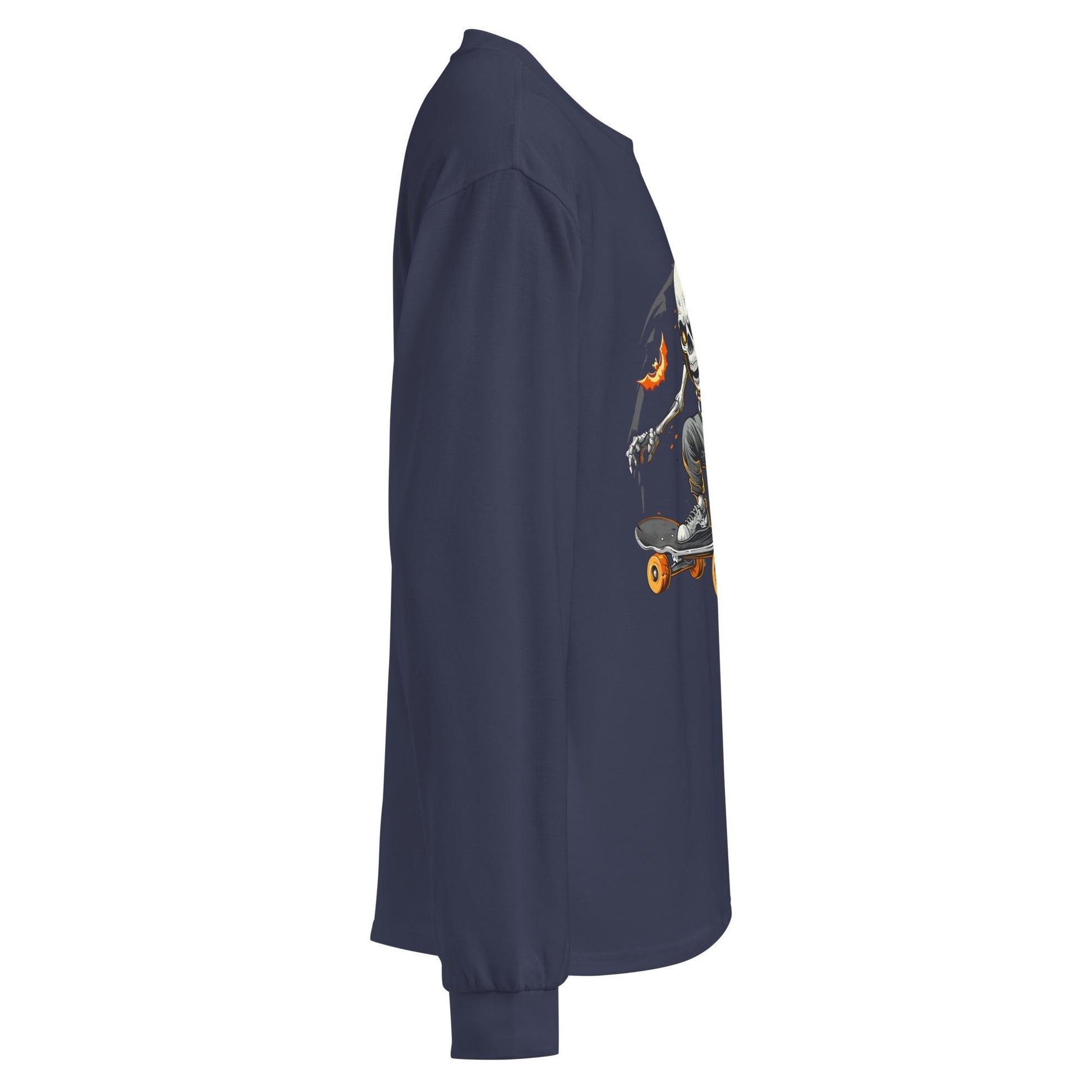 Psycho Skellie Shredder - Halloween Skateboard Premium heavyweight long sleeve shirt