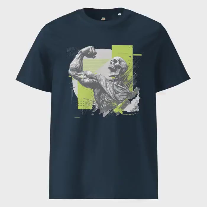 Undead Hulk T-Shirt, Halloween spooky unisex organic cotton, Marvel character, horror illustration, GOTS certified, casual spooky shirt