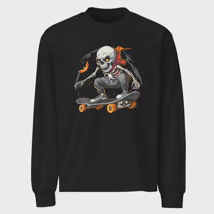 Psycho Skellie Shredder - Halloween Skateboard Heavyweight long sleeve shirt