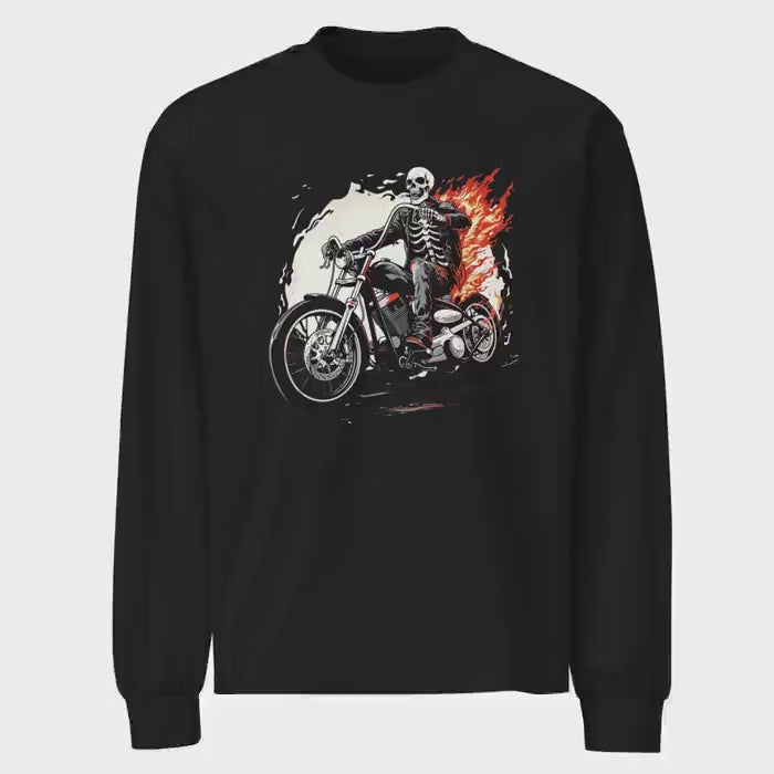Undead Biker - Heavyweight long sleeve shirt