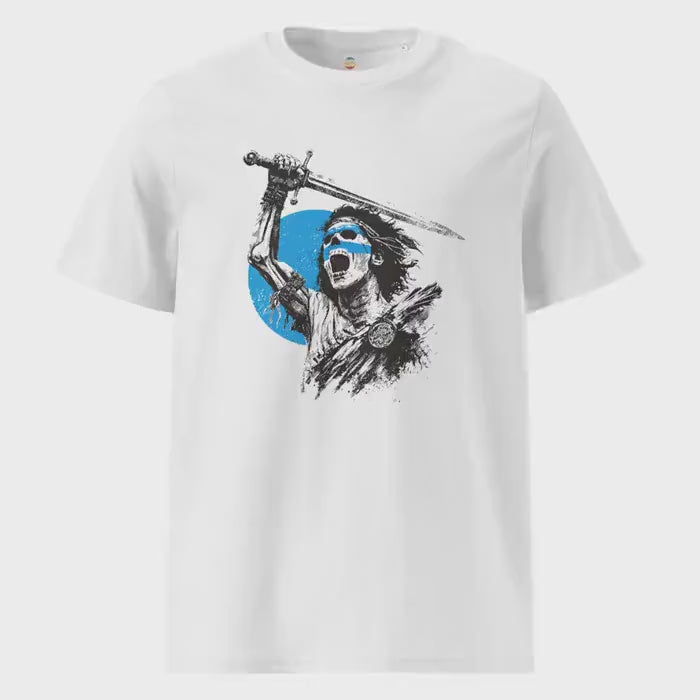 Braveheart Skeleton: William Wallace - Unisex organic ribbed neck t-shirt