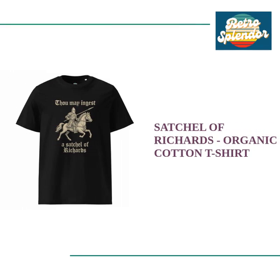 Satchel of Richards - organic cotton t-shirt by@Outfy
