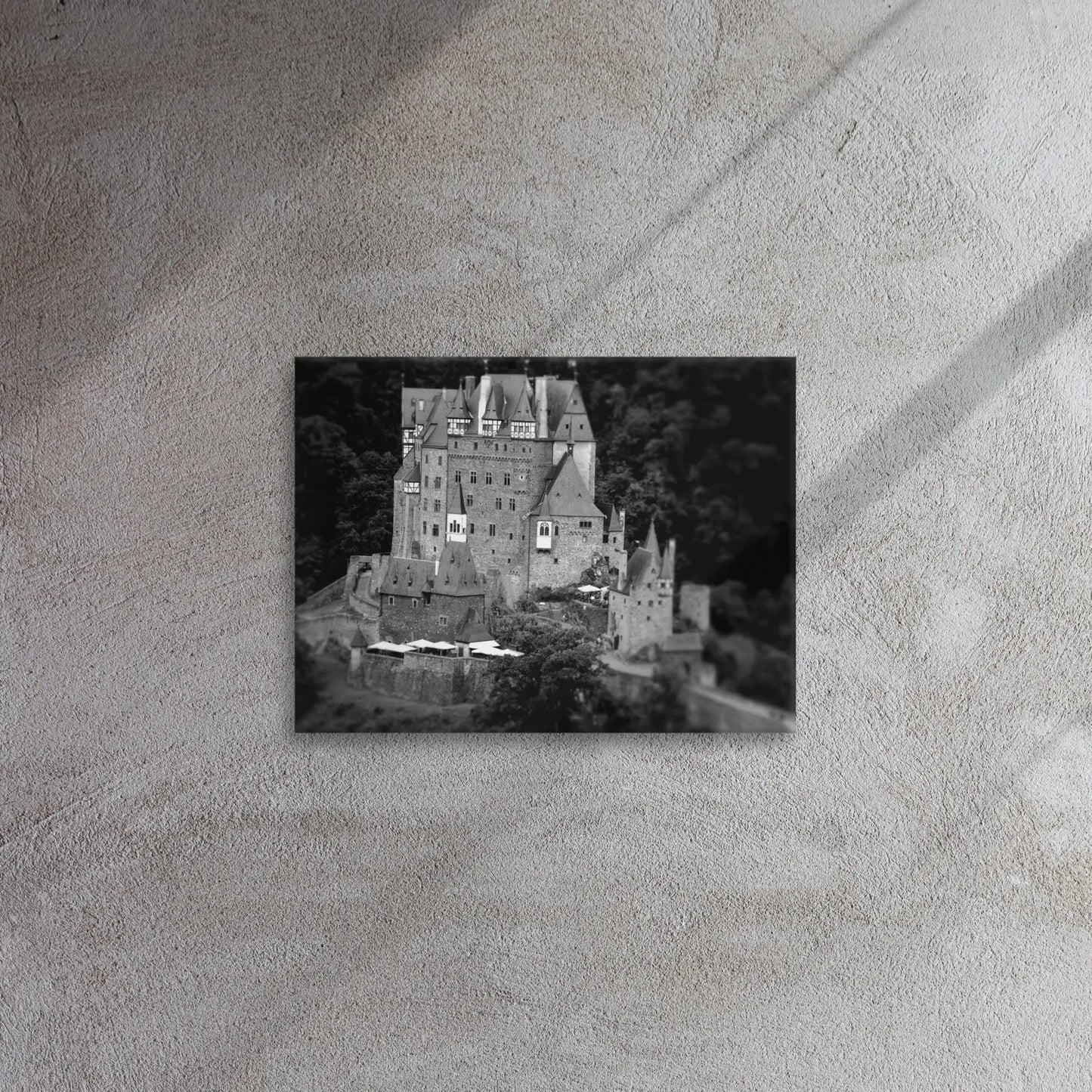 Vintage German Castle - Thin Canvas by Retro Splendor Tags: castle art, german architecture, thin canvas, vintage decor, wall art RetroSplendor Apparel