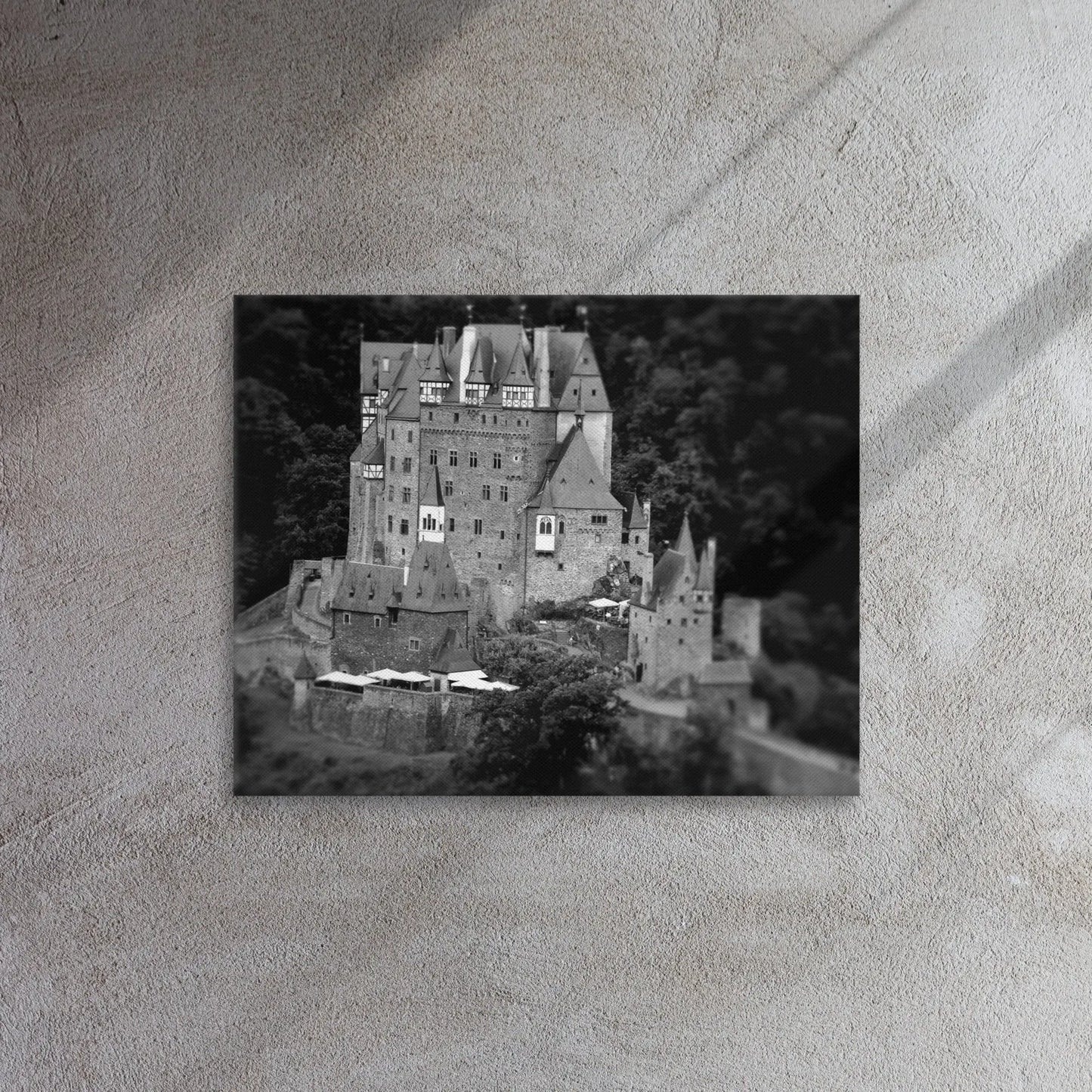 Vintage German Castle - Thin Canvas by Retro Splendor Tags: castle art, german architecture, thin canvas, vintage decor, wall art RetroSplendor Apparel
