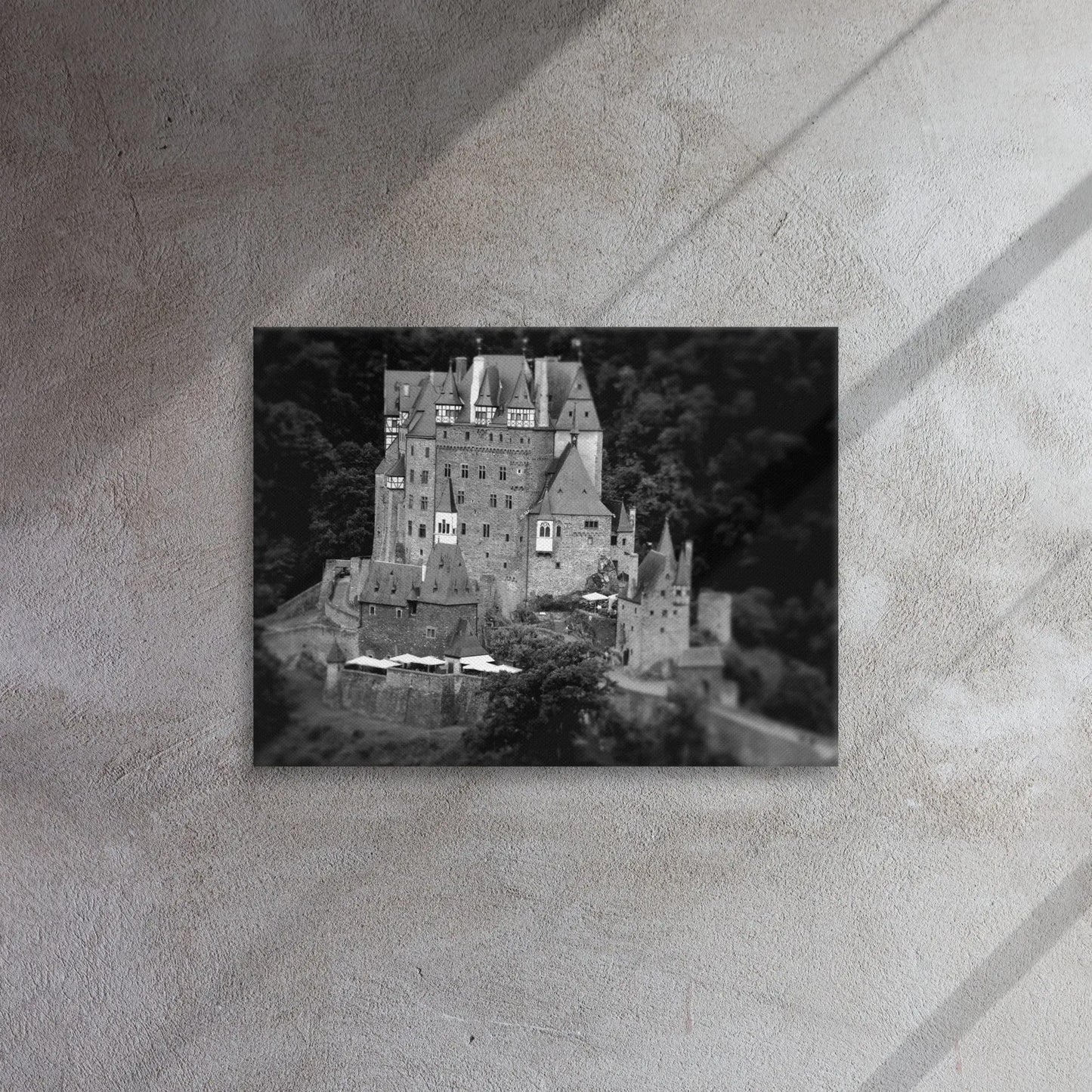 Vintage German Castle - Thin Canvas by Retro Splendor Tags: castle art, german architecture, thin canvas, vintage decor, wall art RetroSplendor Apparel