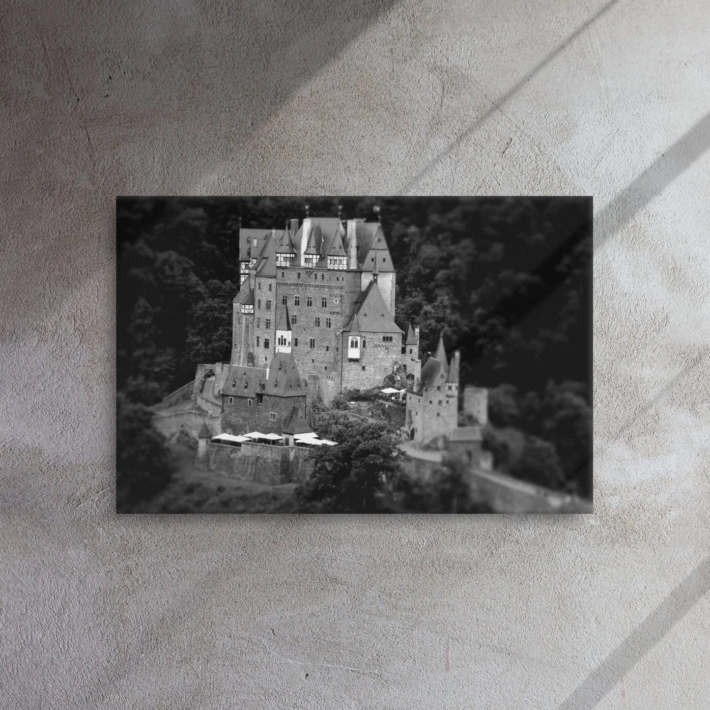 Vintage German Castle - Thin Canvas by Retro Splendor Tags: castle art, german architecture, thin canvas, vintage decor, wall art RetroSplendor Apparel