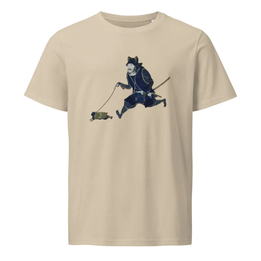The Emperor and his cat - Unisex organic mid-light t-shirt by Retro Splendor Tags: cat design, ethical fashion, mid-light t-shirt, organic cotton, unisex organic t-shirt RetroSplendor Apparel
