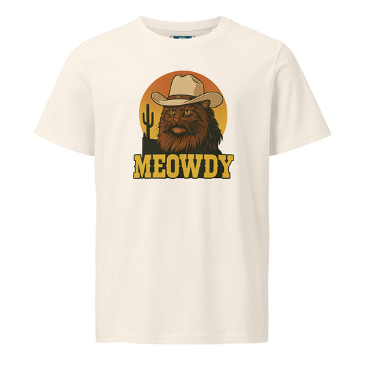 Meowdy - women's organic mid-light t-shirt - Retro Splendor