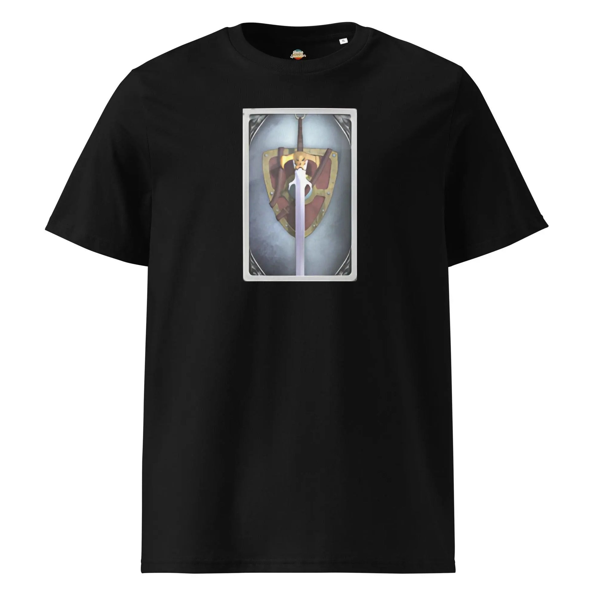 EQ Warrior - organic ribbed neck t-shirt by Stanley/Stella Tags: 90s, everquest, gaming, organic cotton, original, pc gaming, ruins of kunark, vintage, warrior RetroSplendor Apparel