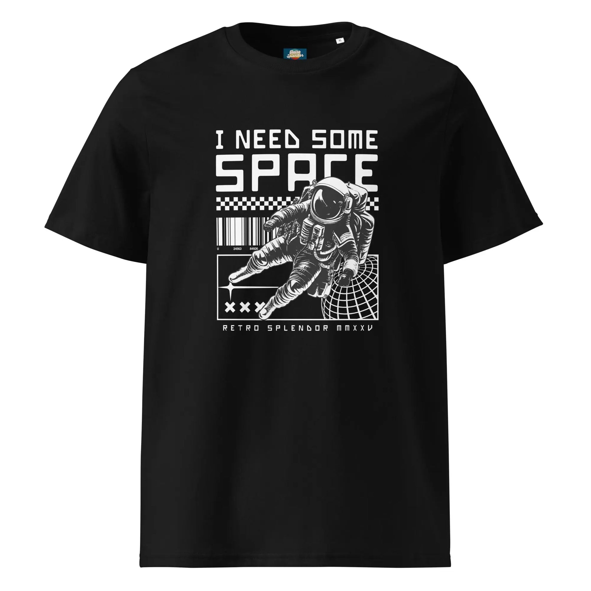 I Need Some Space - Unisex organic ribbed neck t-shirt by Stanley/Stella Tags: astronaut, cool, graphic, men, original, Printful, retro, space, tee, unisex, vintage, women, Y2k RetroSplendor Apparel