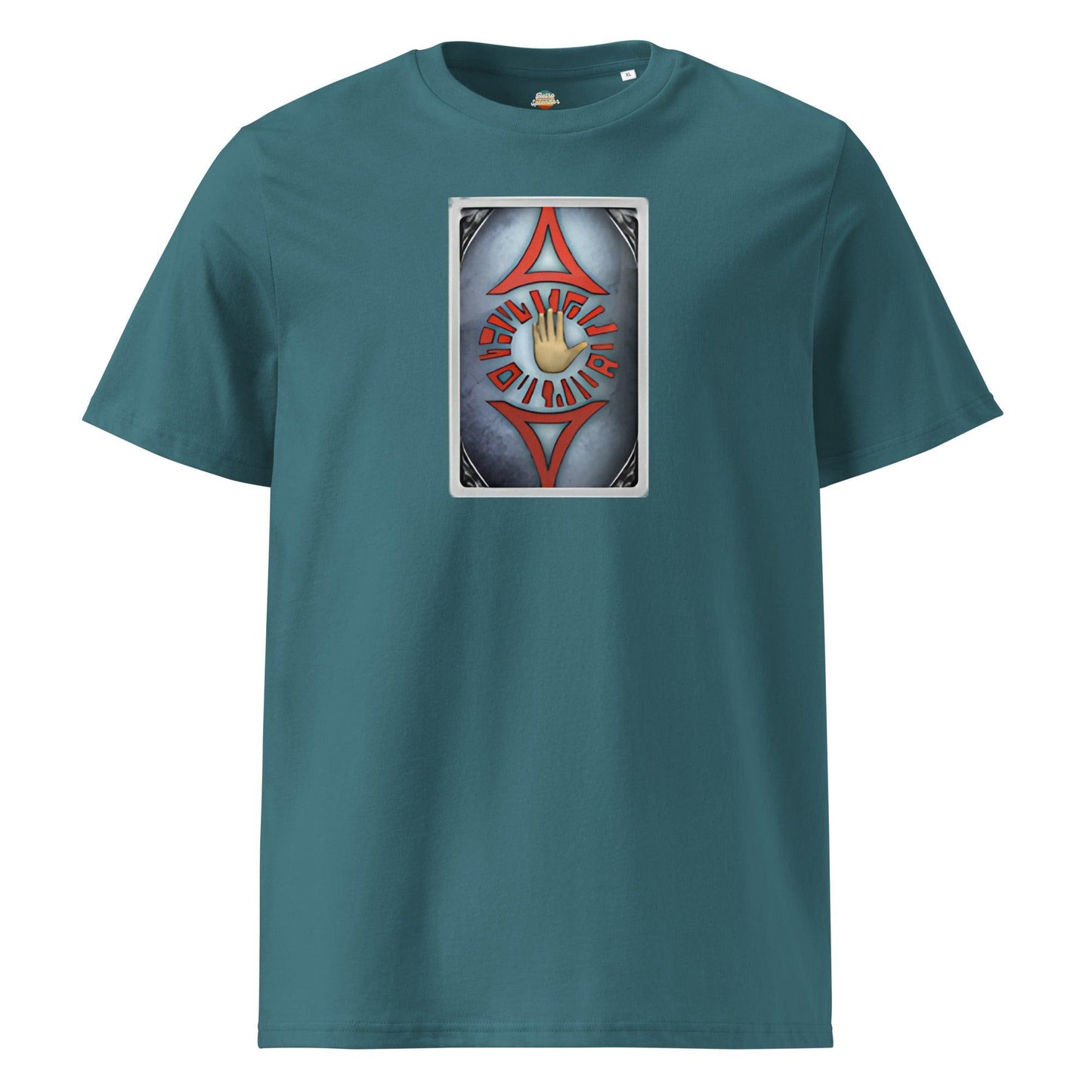 EQ Monk - organic ribbed neck t-shirt - Retro Splendor