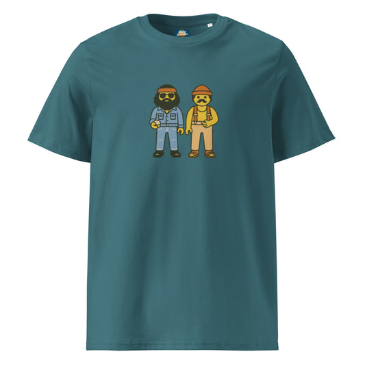 Cheech and Chong - organic ribbed neck t-shirt - Retro Splendor
