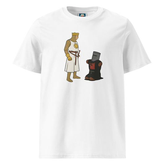 Tis a Scratch - organic ribbed neck t-shirt - Retro Splendor