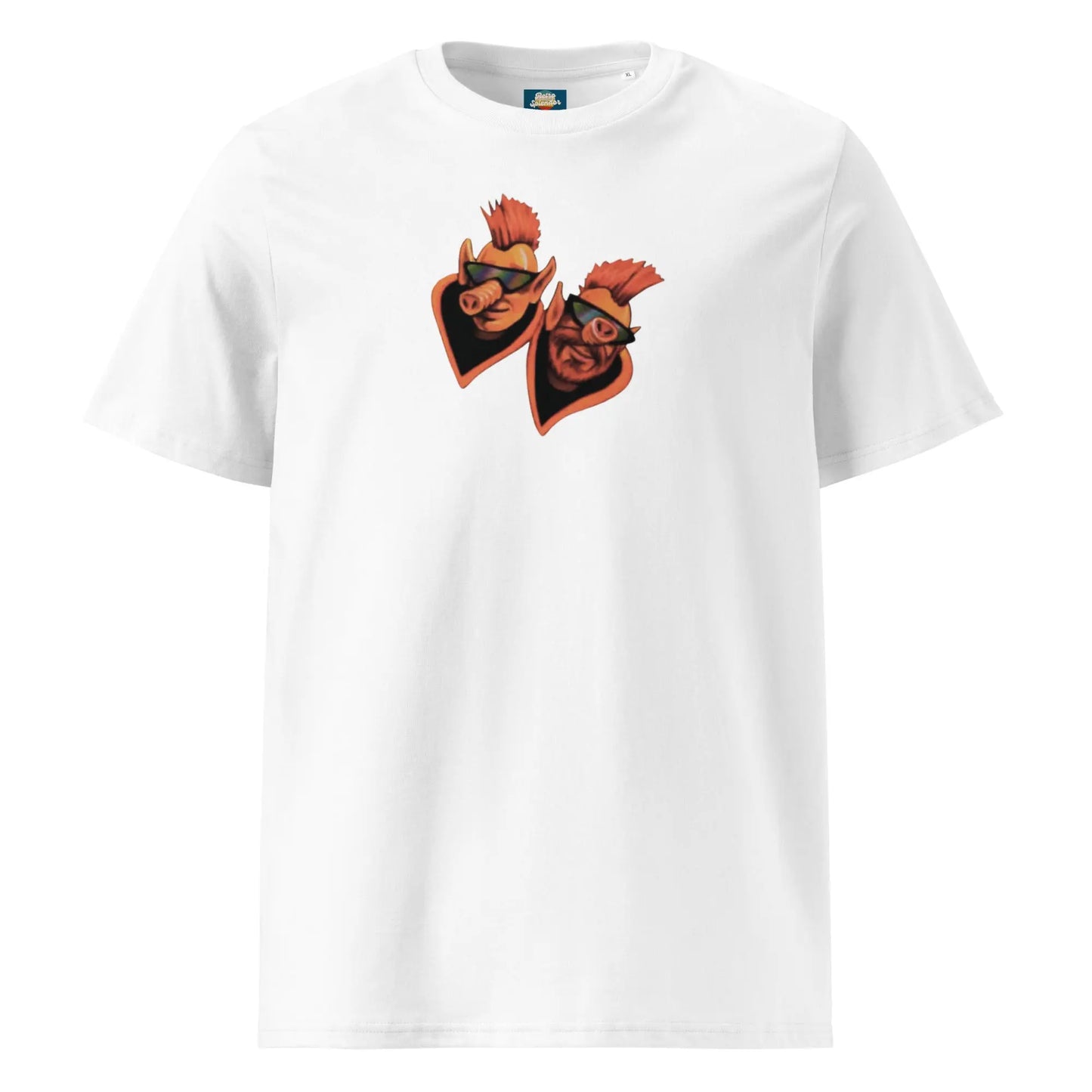 Two Guys From Andromeda - Unisex organic ribbed neck t-shirt by Stanley/Stella Tags: 80s, gaming, graphic tee, Printful, retro, space quest, two guys from andromeda, vintage vibe RetroSplendor Apparel