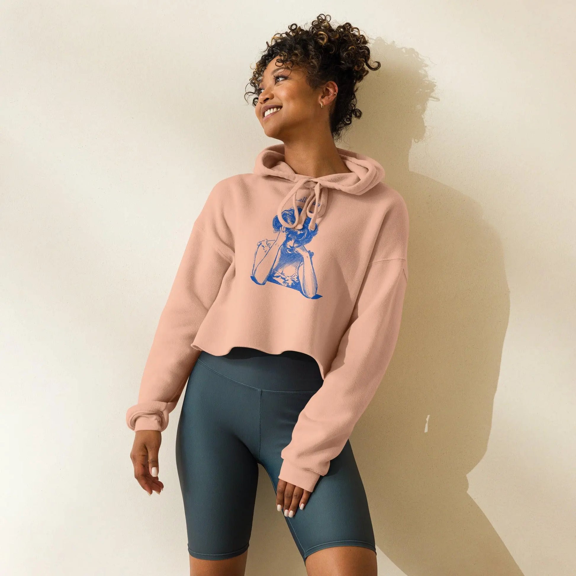 Retro Allegedly Crop Hoodie - Classic TV & Movie Inspired by Stanley/Stella Tags: allegedly, funny, humor, organic cotton, original, retro, vintage RetroSplendor Apparel