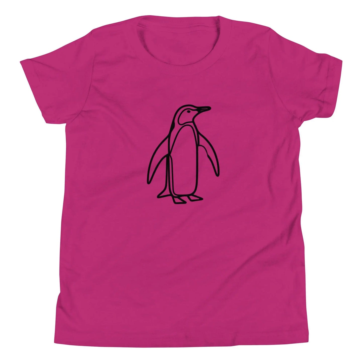 Minimalist Penguin - Youth Short Sleeve T-Shirt – Kids T-Shirt by Bella + Canvas Tags: art, kids, minimalist, original, penguin, retro, vintage RetroSplendor Apparel